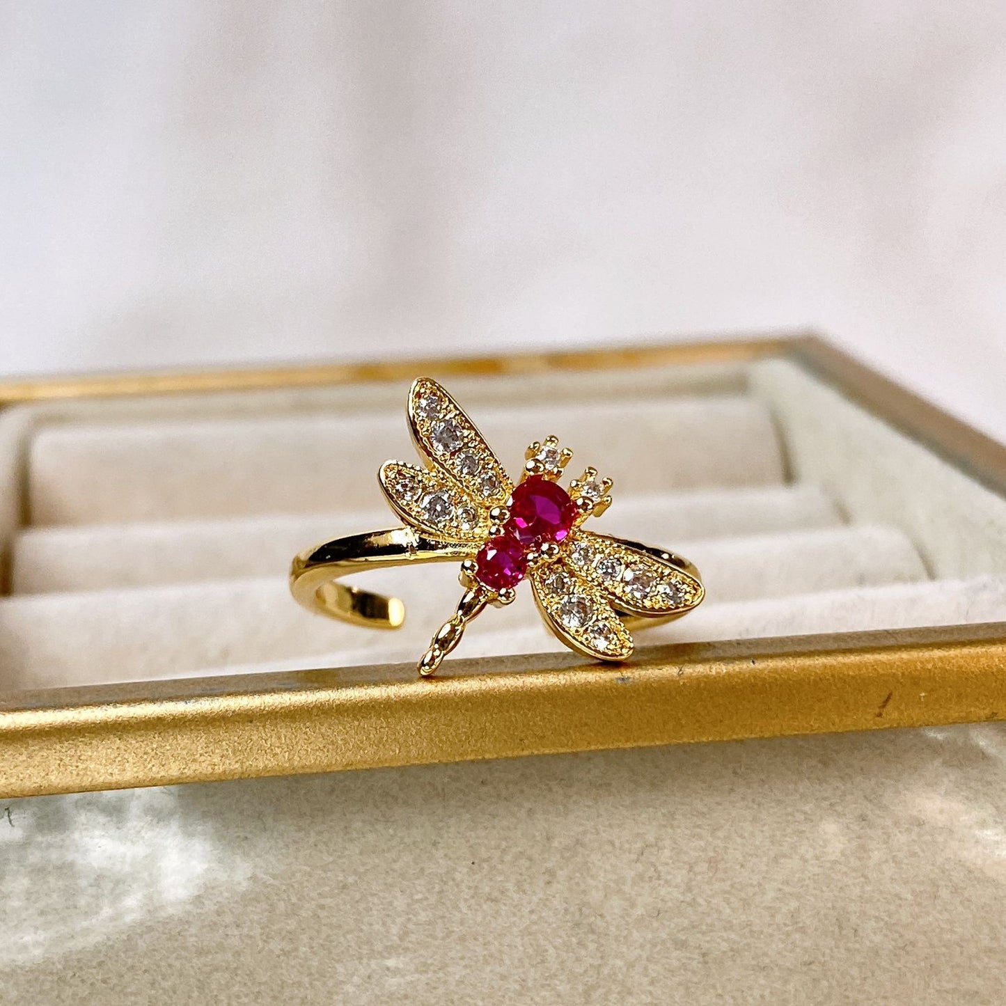 Anillo de Chapa de Oro Ajustable ACO1515-1