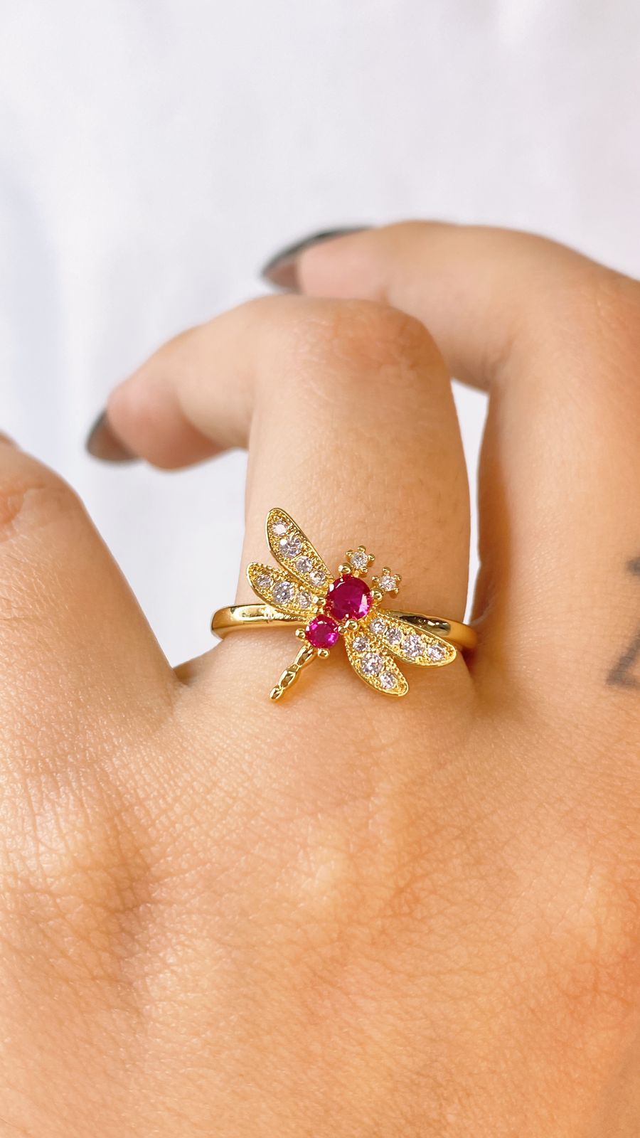 Anillo de Chapa de Oro Ajustable ACO1515-1