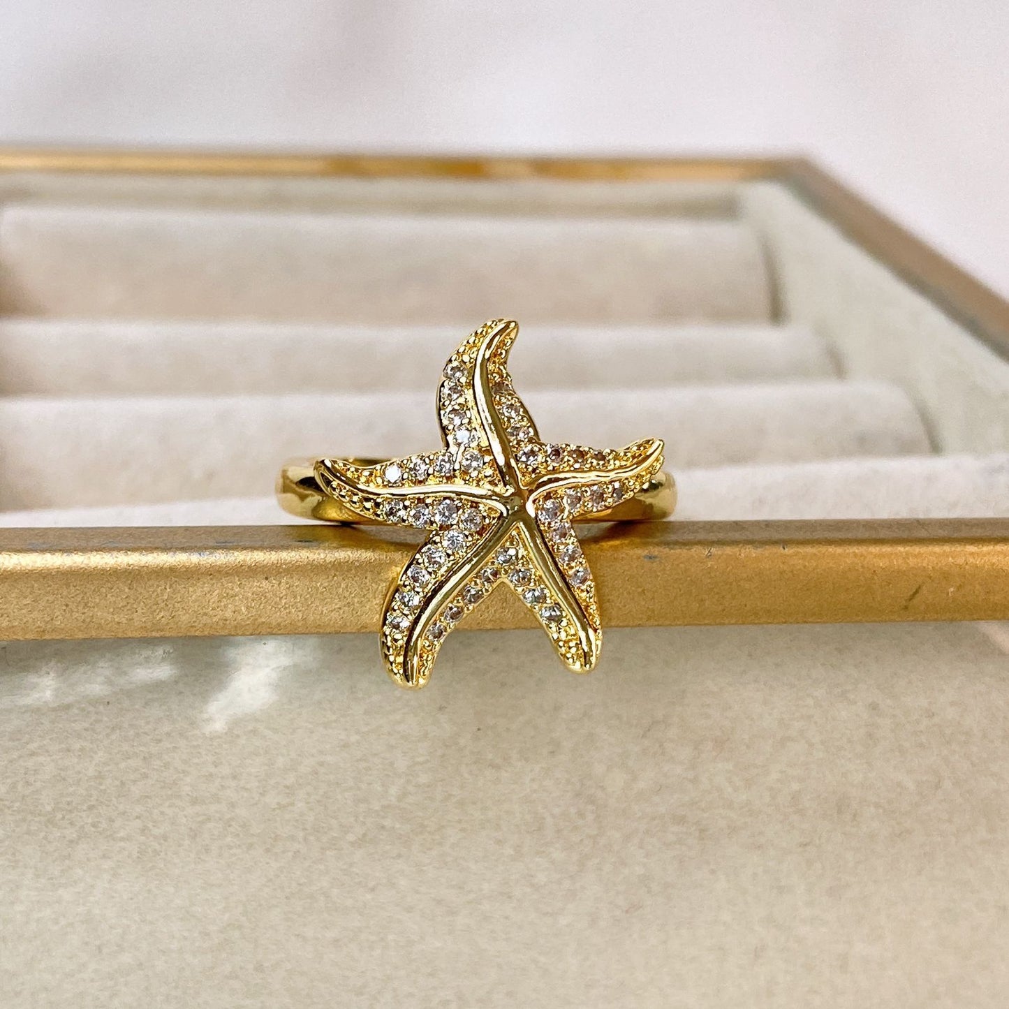 Anillo de Chapa de Oro Ajustable ACO1507-1