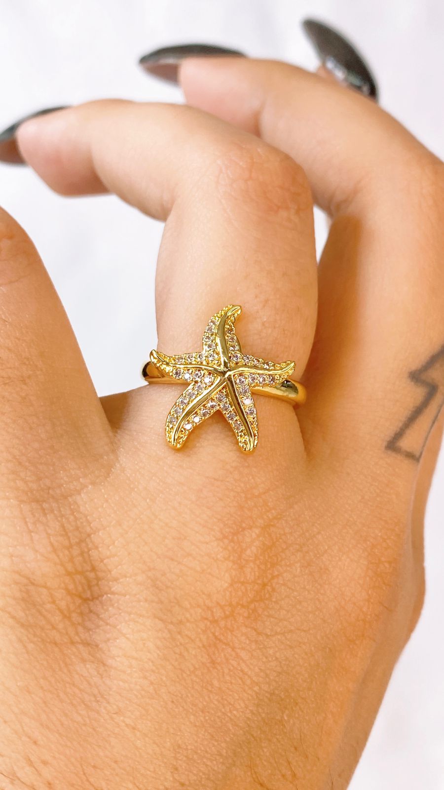 Anillo de Chapa de Oro Ajustable ACO1507-1