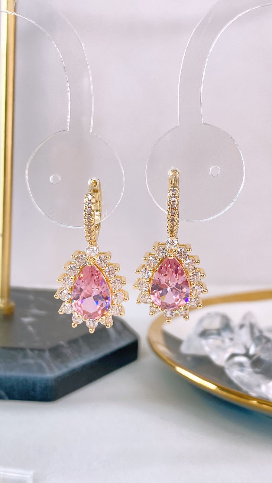 Arete de Chapa de Oro COA2358-2