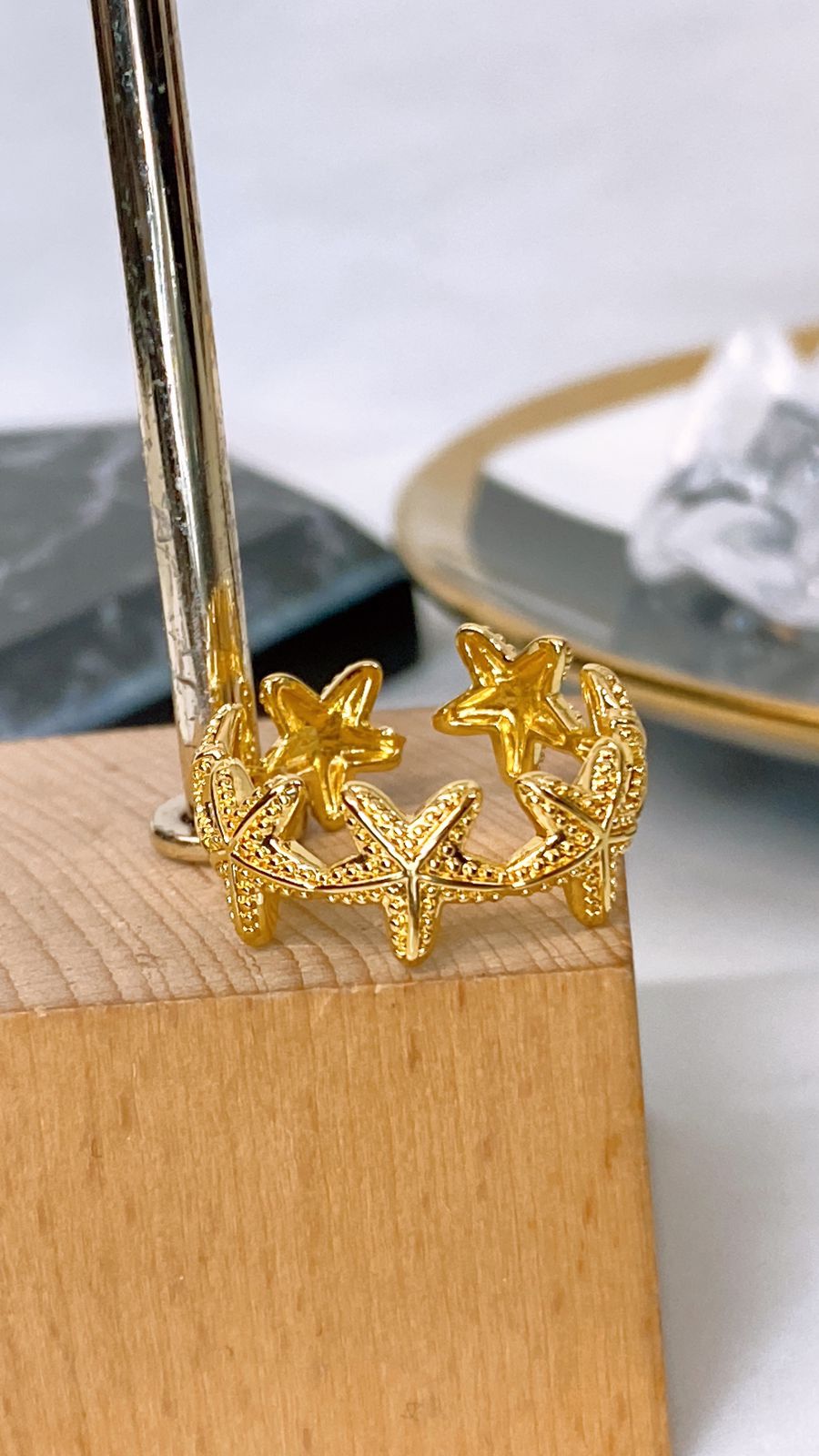 Anillo de Chapa de Oro Ajustable ACO1502-1