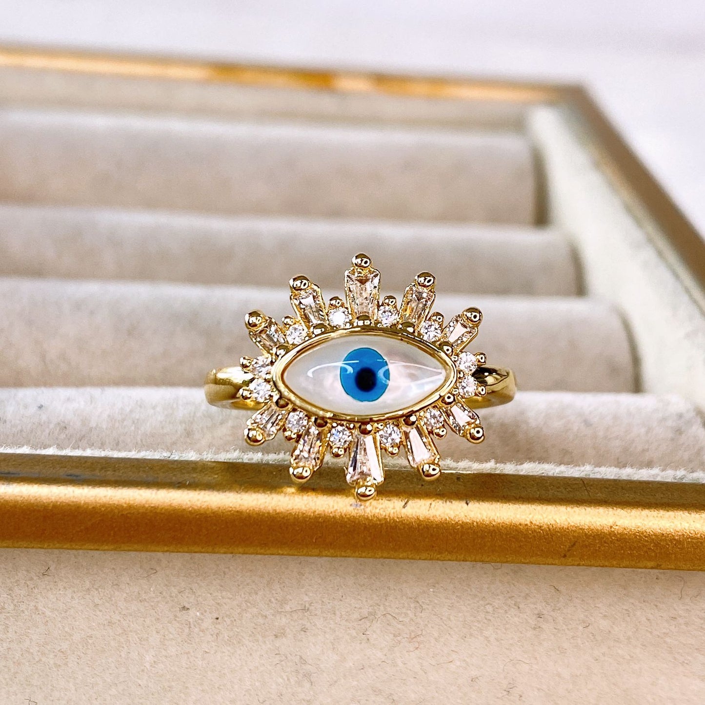 Anillo de Chapa de Oro Ajustable ACO1527-1