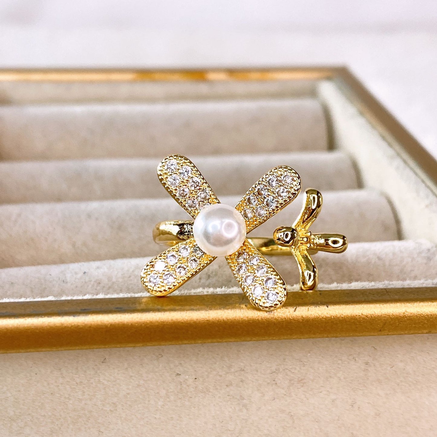 Anillo de Chapa de Oro Ajustable ACO1532-1