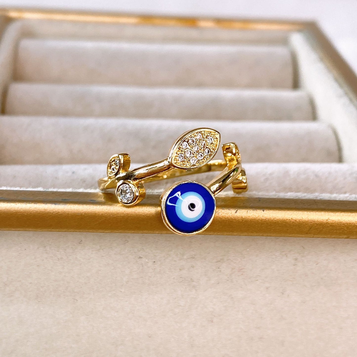 Anillo de Chapa de Oro Ajustable ACO1522-1