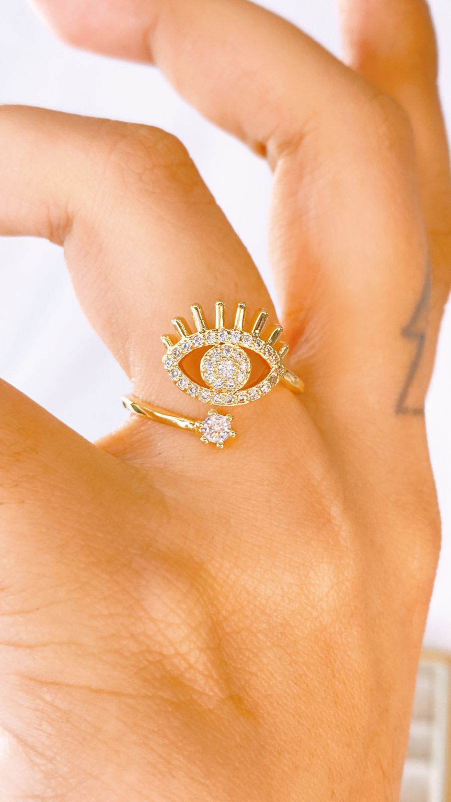 Anillo de Chapa de Oro Ajustable ACO1521-1