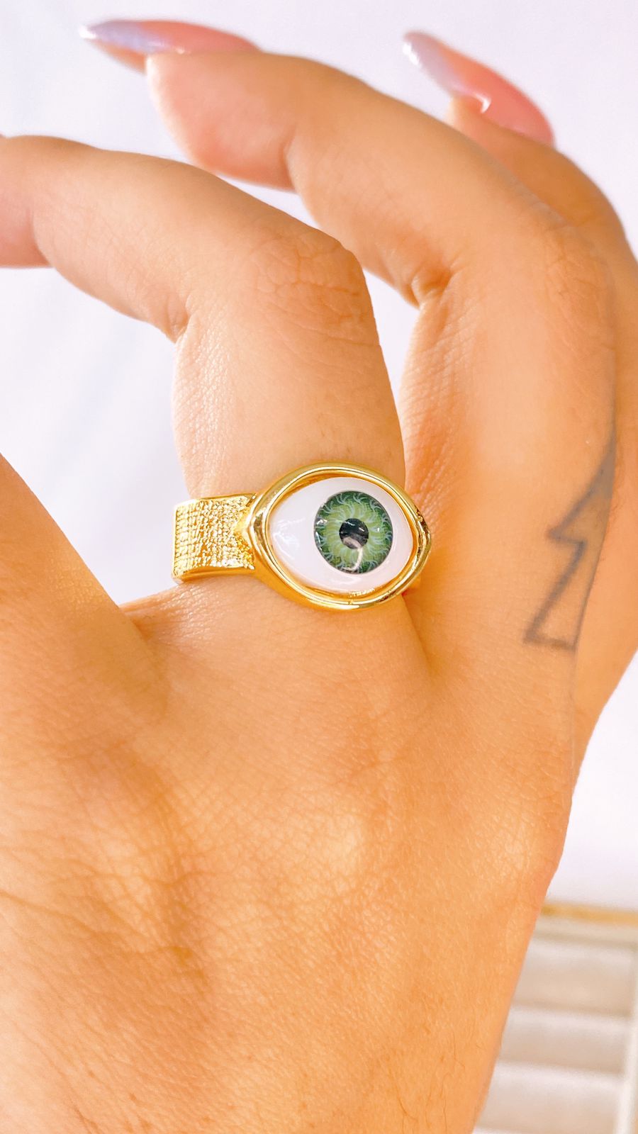 Anillo de Chapa de Oro Ajustable ACO1524-2