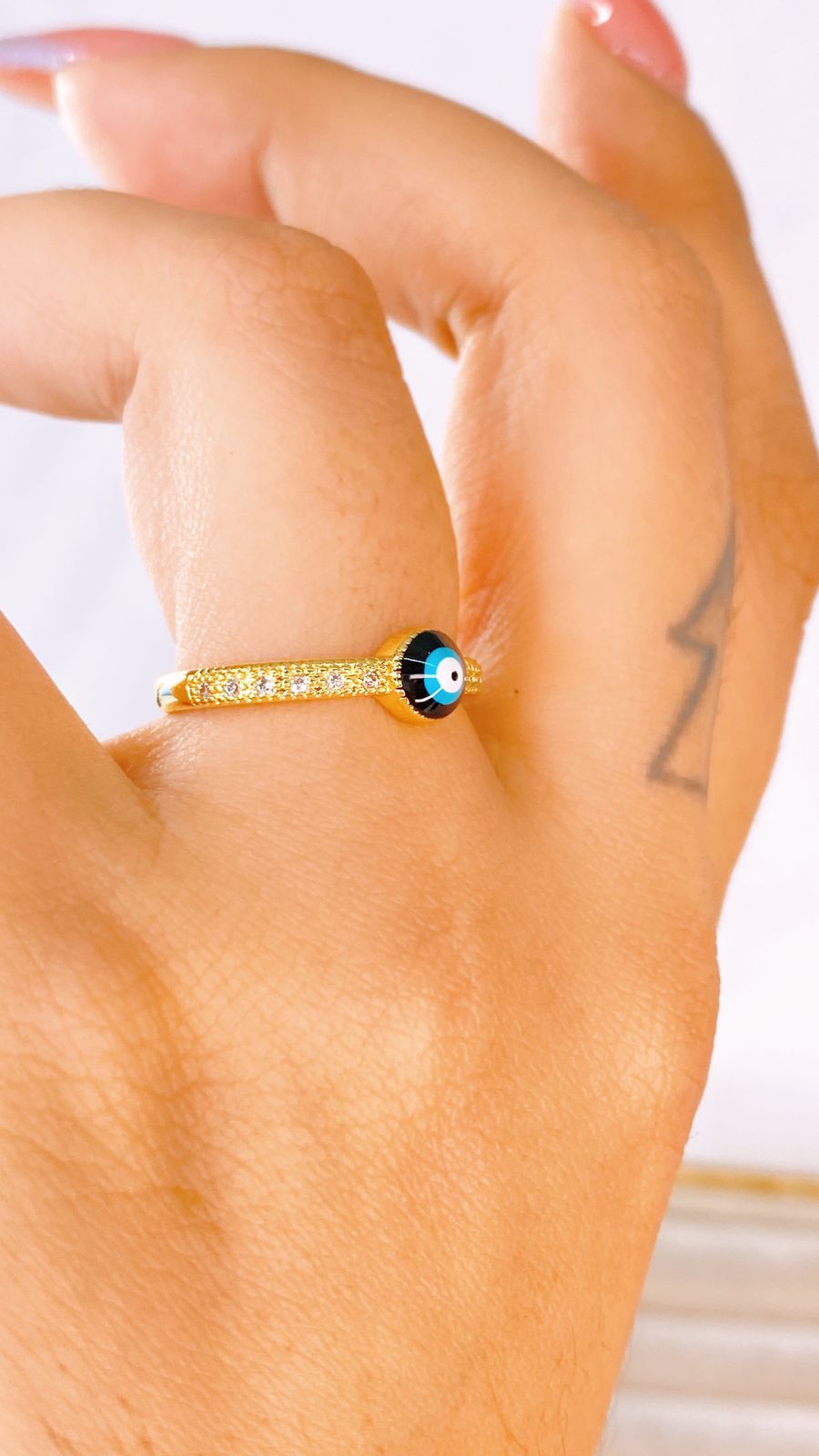 Anillo de Chapa de Oro Ajustable ACO1519-1