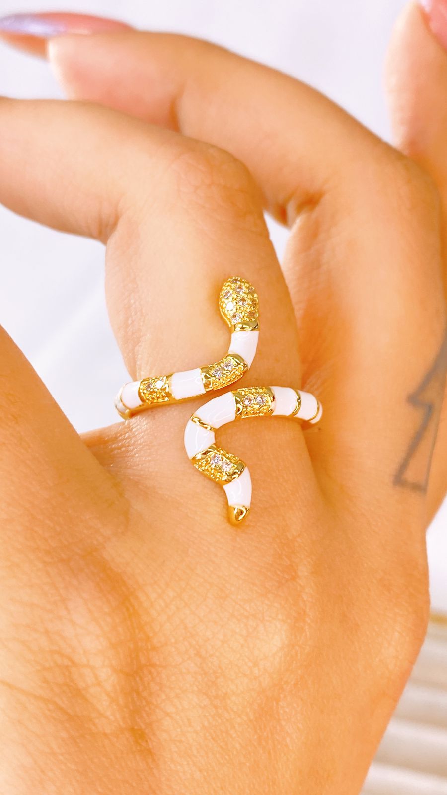 Anillo de Chapa de Oro Ajustable ACO1534-1