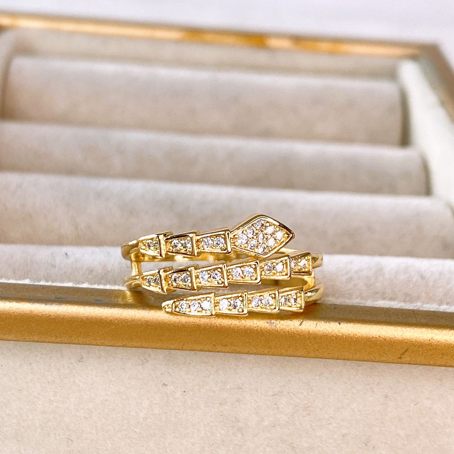 Anillo de Chapa de Oro Ajustable ACO1529-1