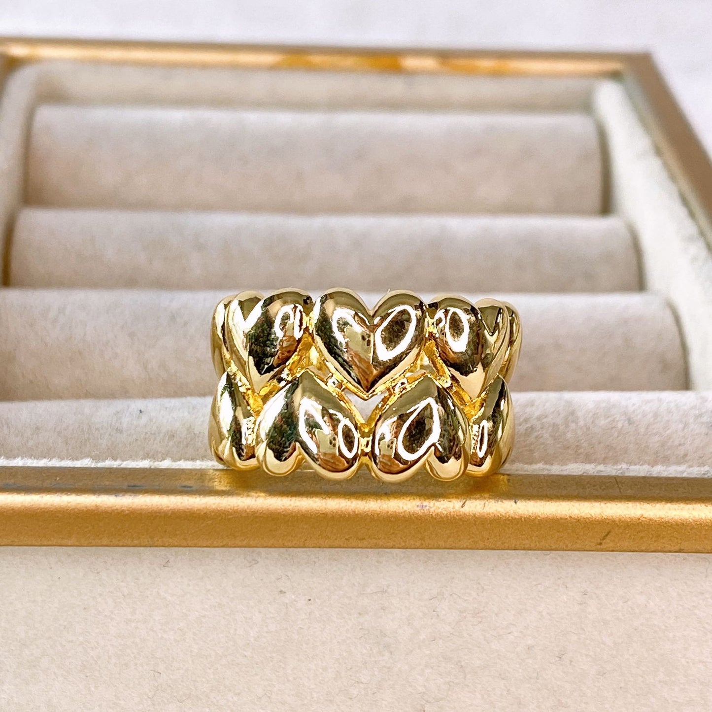 Anillo de Chapa de Oro Ajustable ACO1531-1