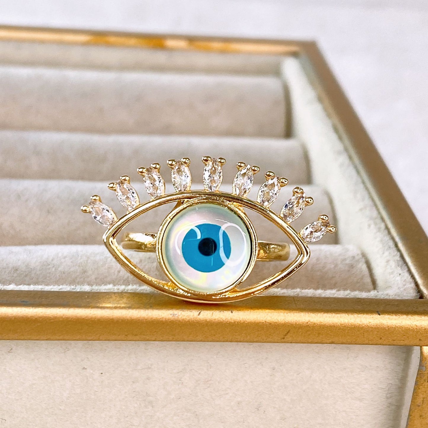 Anillo de Chapa de Oro Ajustable ACO1526-1