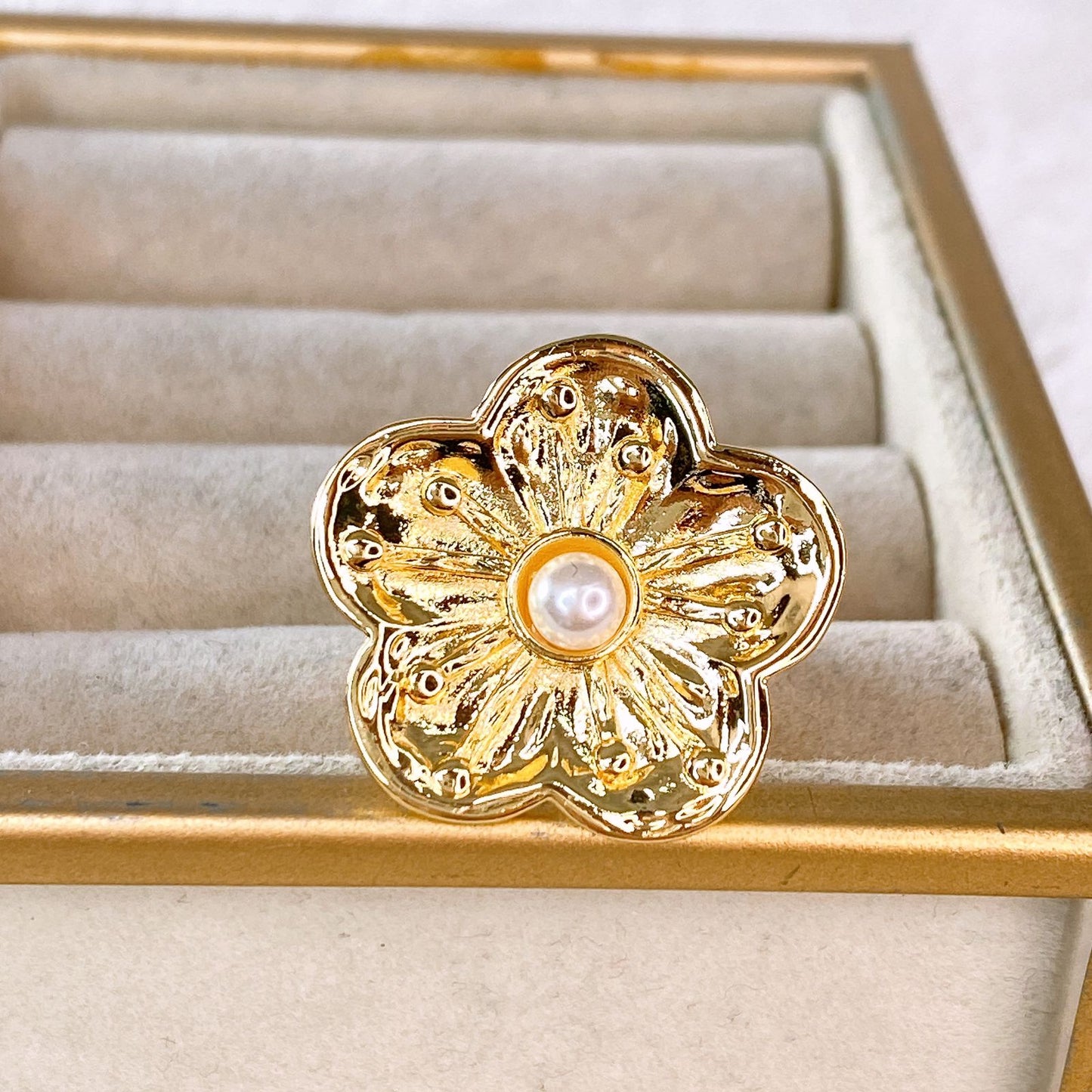 Anillo de Chapa de Oro Ajustable ACO1530-1