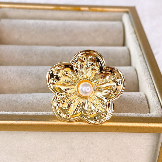 Anillo de Chapa de Oro Ajustable ACO1530-1