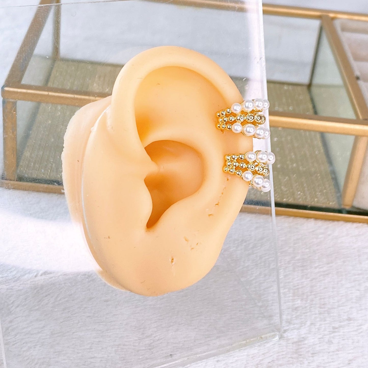 Arete de Chapa de Oro COA2365-1