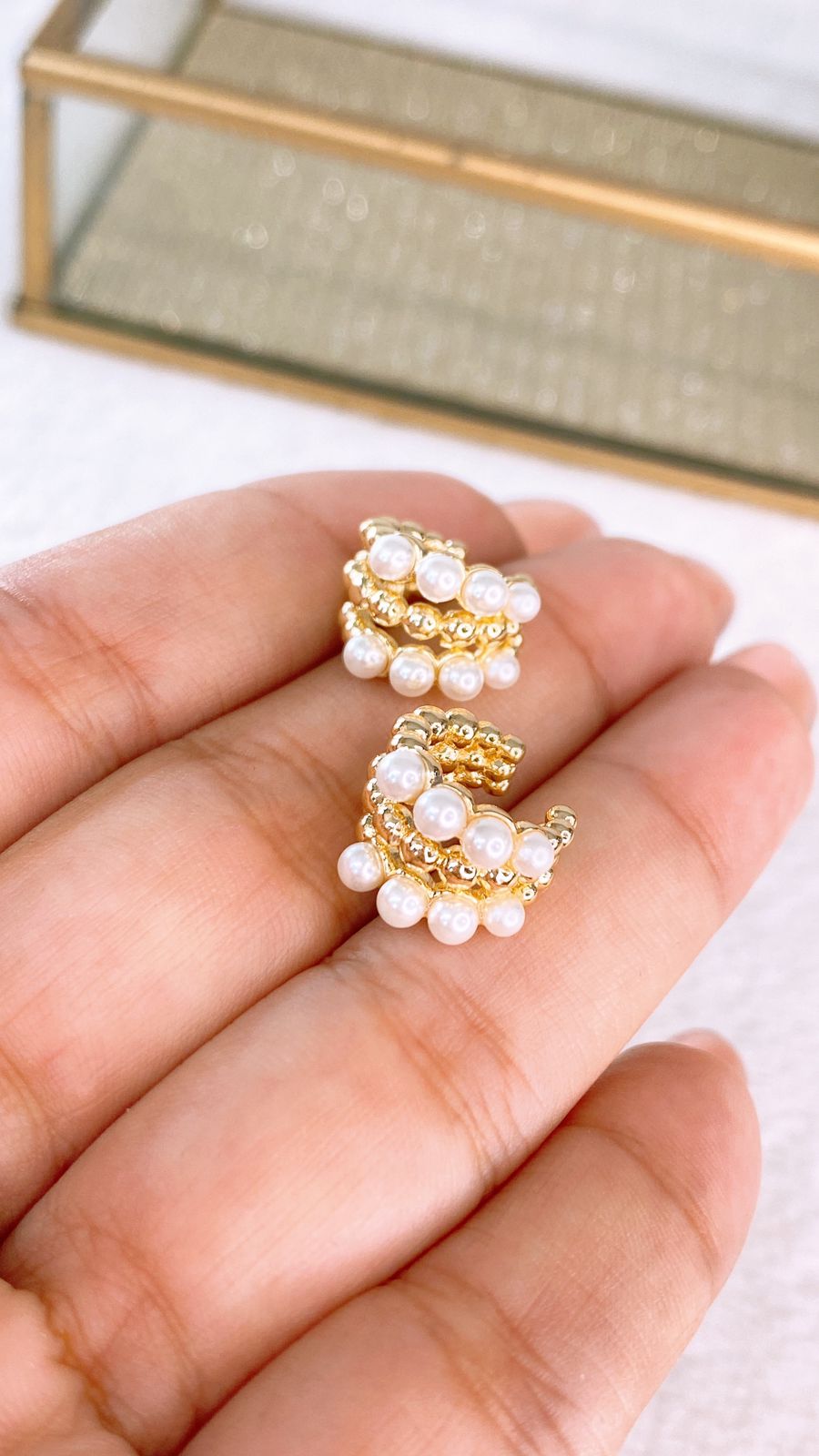 Arete de Chapa de Oro COA2365-1