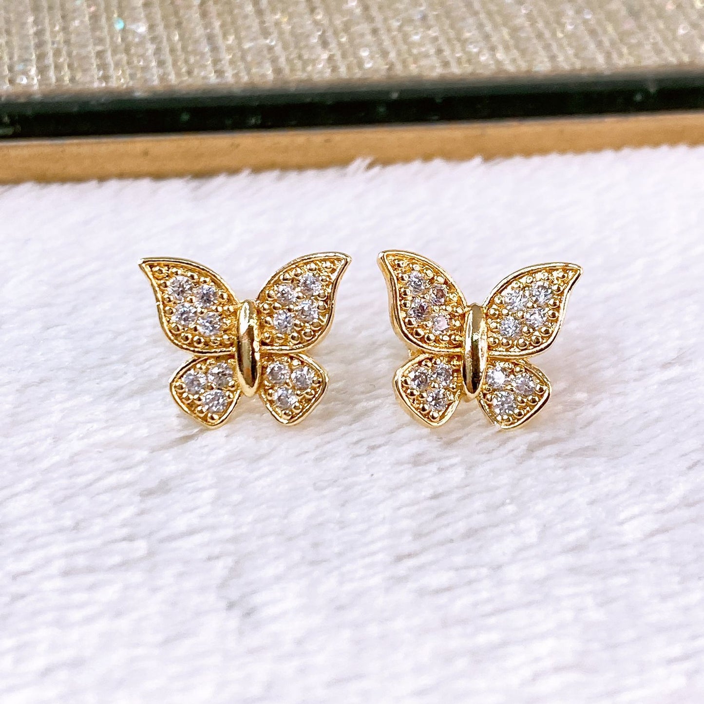 Arete de Chapa de Oro COA2377-1