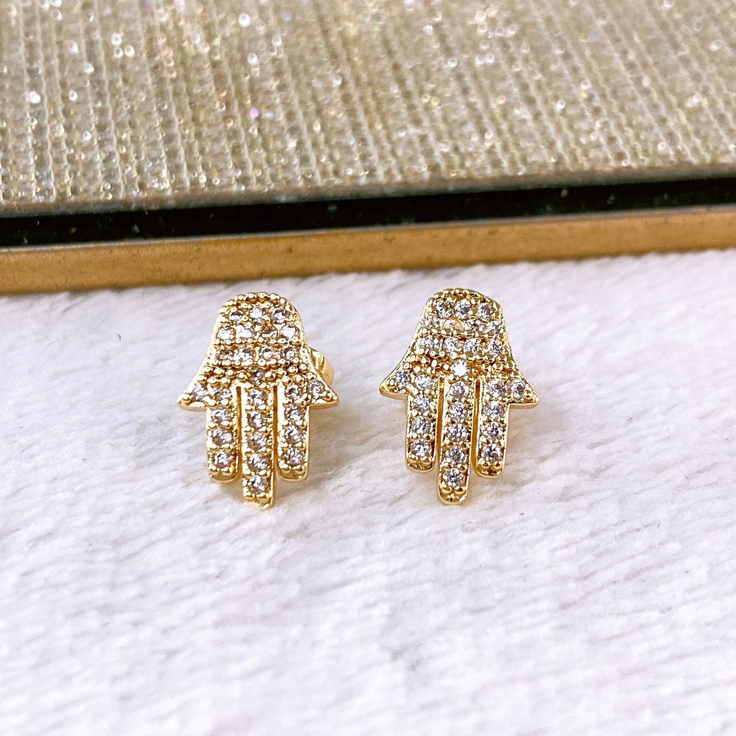 Arete de Chapa de Oro COA2378-1