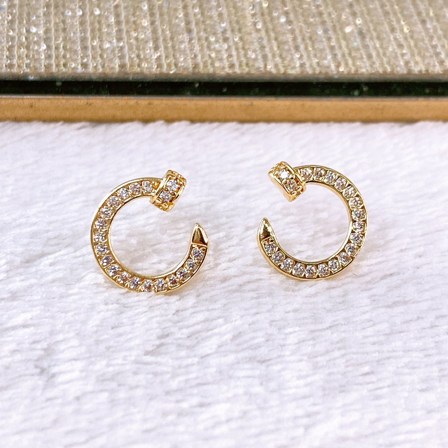 Arete de Chapa de Oro COA2375-1