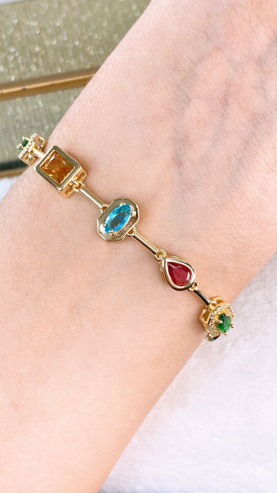 Pulsera de Chapa de Oro COP1638-3