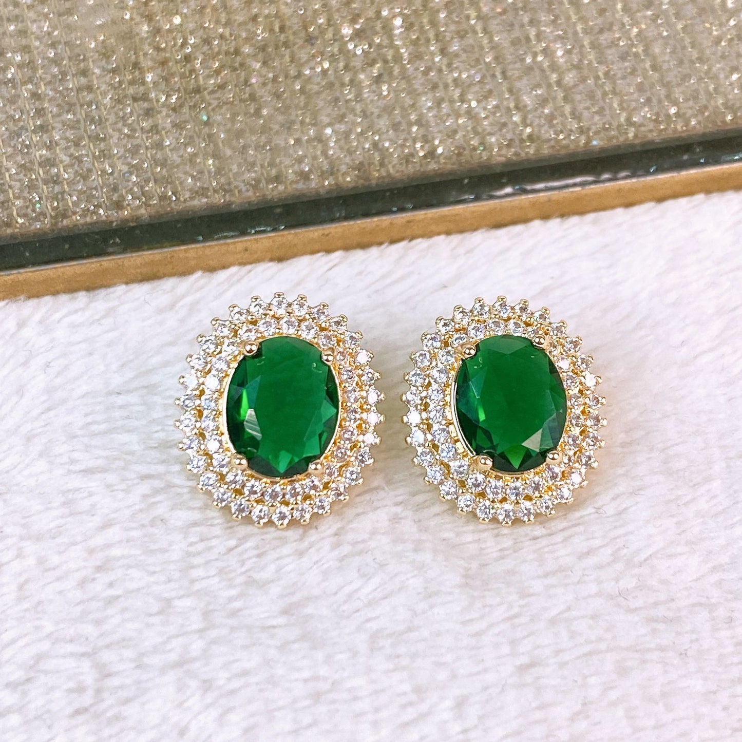 Arete de Chapa de Oro COA2385-1