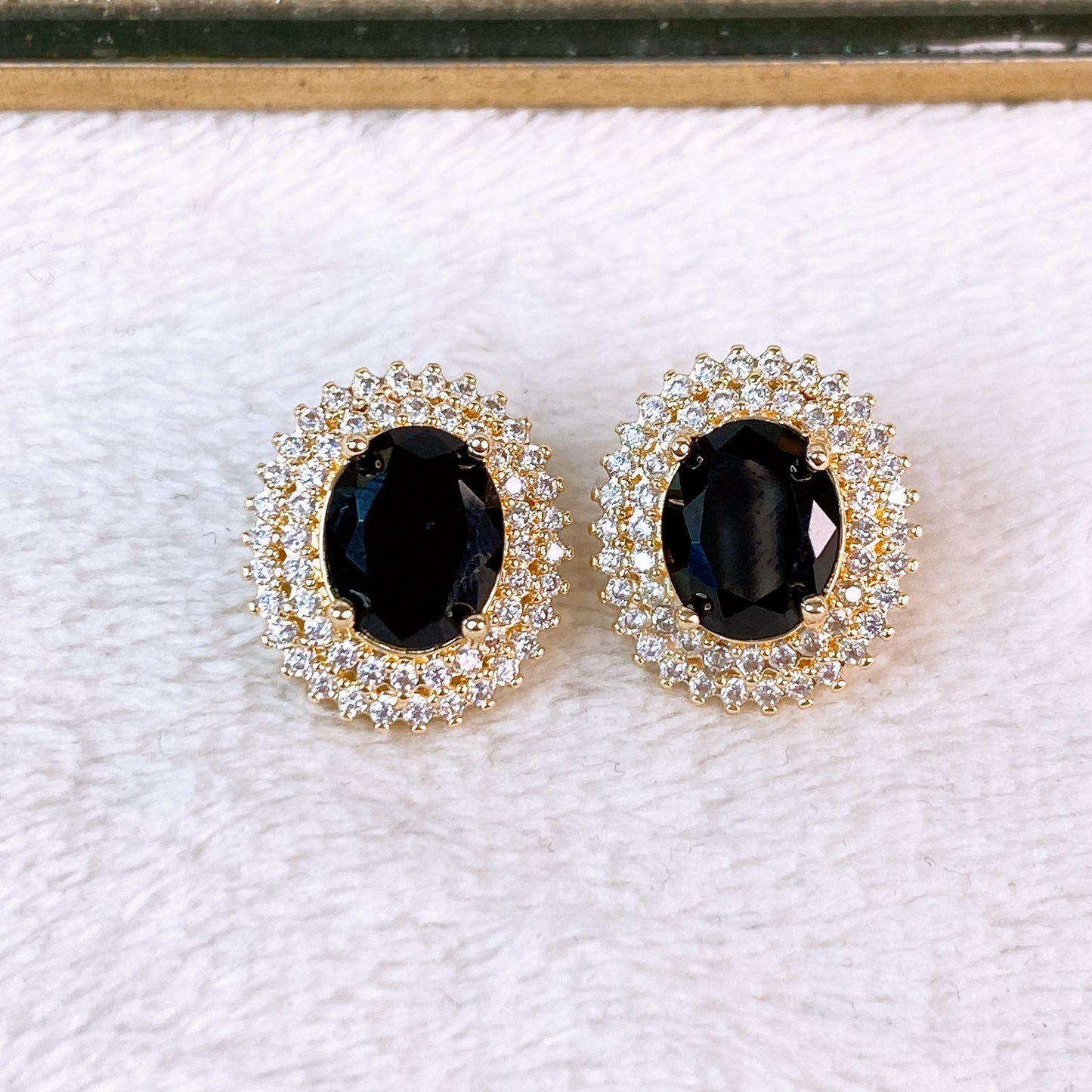 Arete de Chapa de Oro COA2385-2