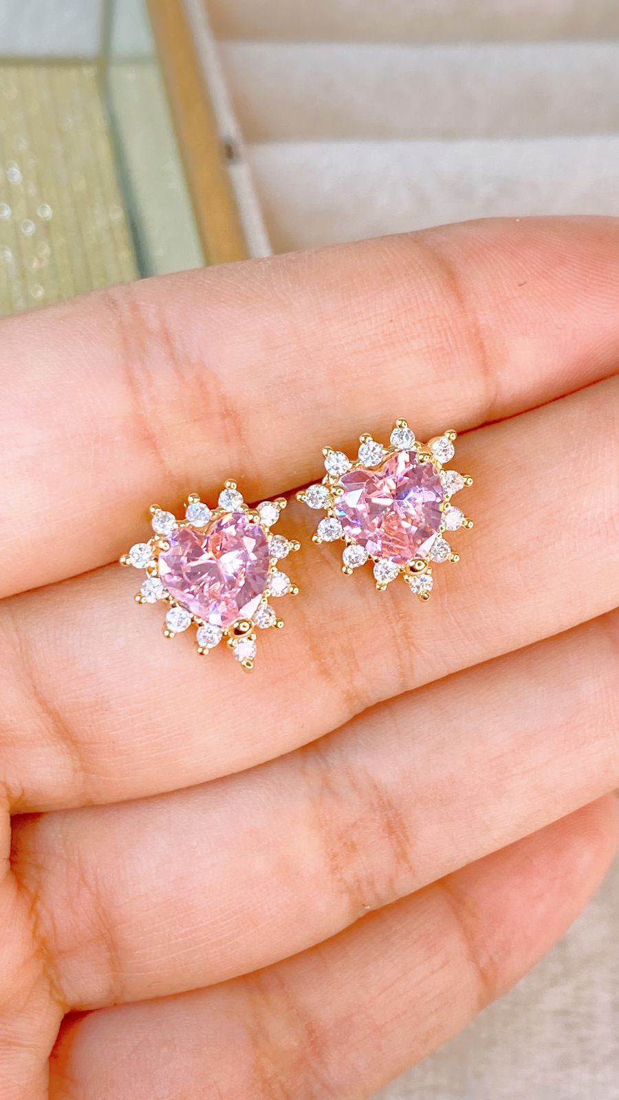 Arete de Chapa de Oro COA2383-3