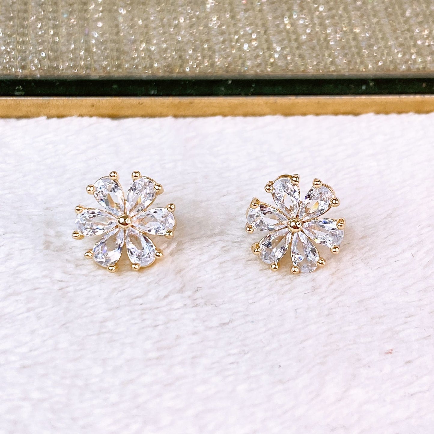 Arete de Chapa de Oro COA2384-2