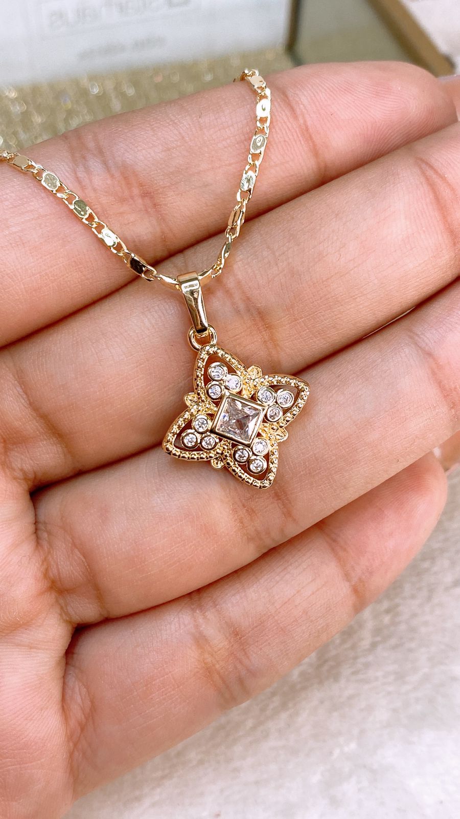 Collar de Chapa de Oro CC2323-1