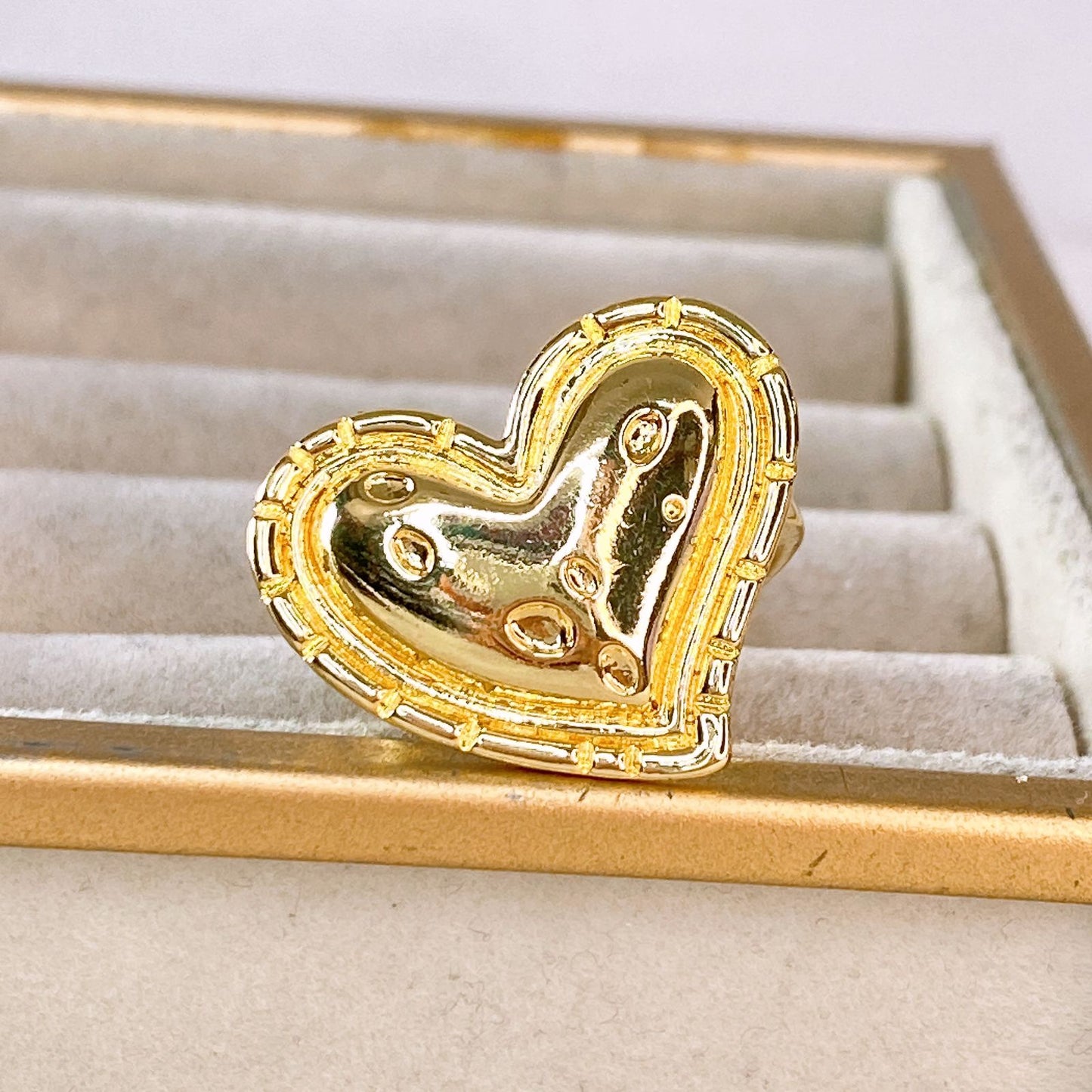 Anillo de Chapa de Oro Ajustable ACO1543-1