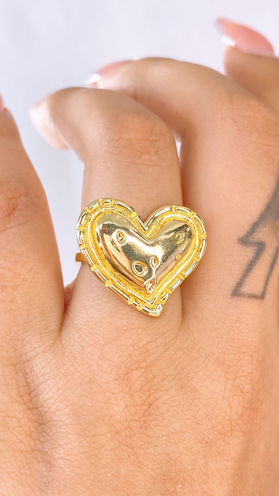 Anillo de Chapa de Oro Ajustable ACO1543-1