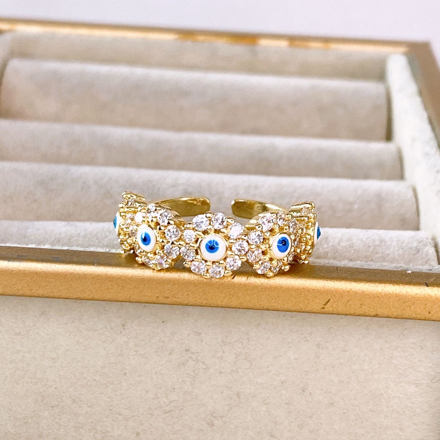 Anillo de Chapa de Oro Ajustable ACO1549-1