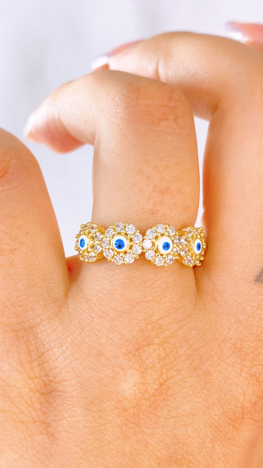 Anillo de Chapa de Oro Ajustable ACO1549-1