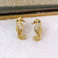 Arete de Chapa de Oro COA2393-1