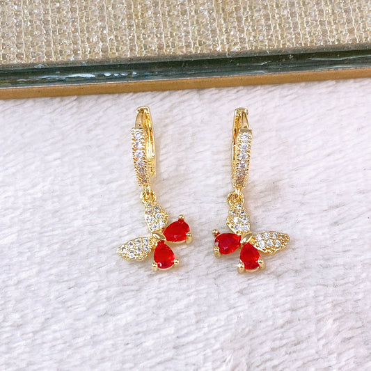 Arete de Chapa de Oro COA2498-5