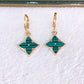 Arete de Chapa de Oro COA2454-3