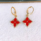 Arete de Chapa de Oro COA2454-2
