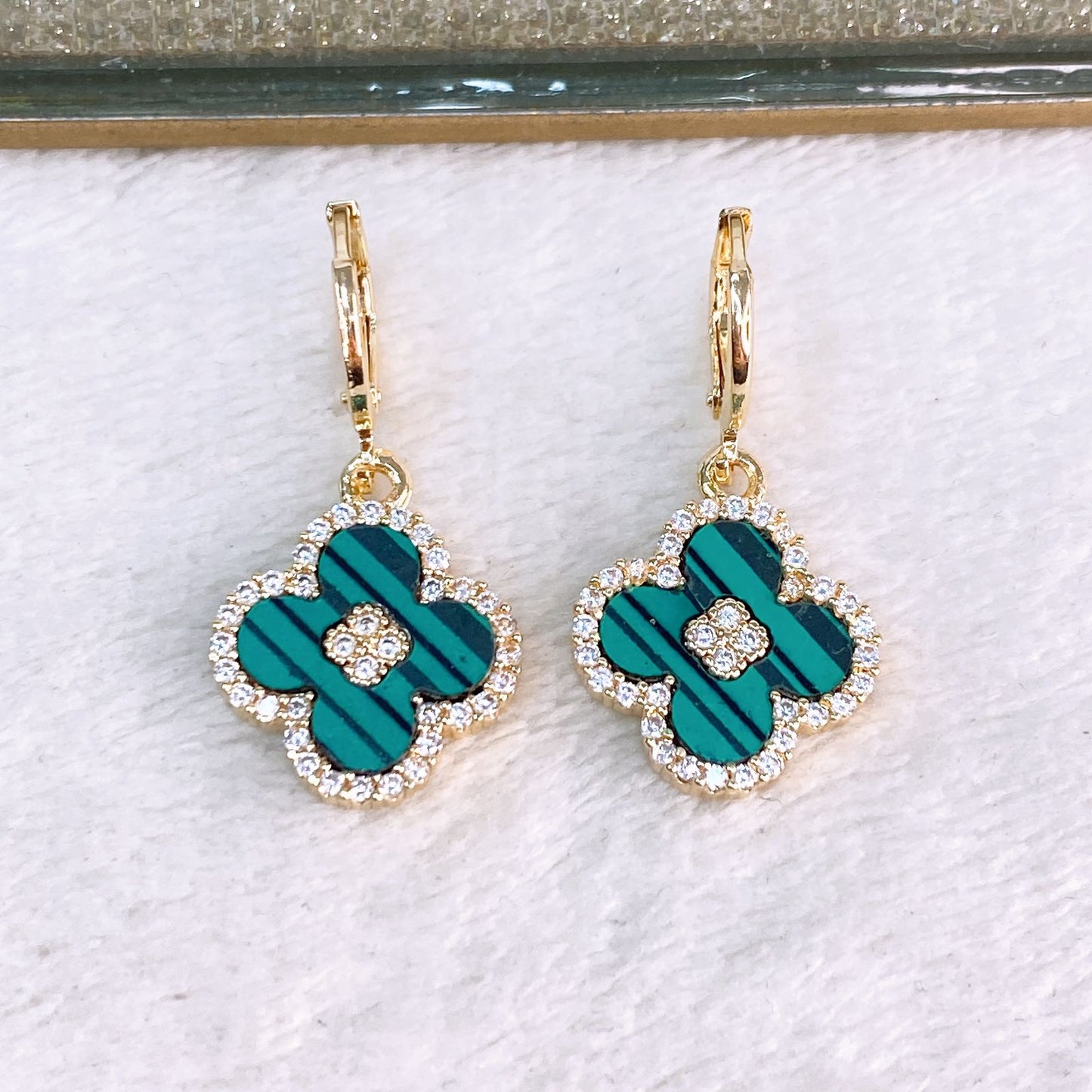 Arete de Chapa de Oro COA2451-6