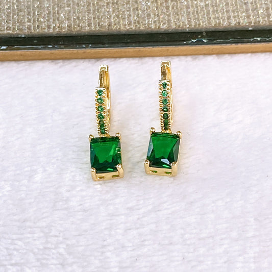 Arete de Chapa de Oro COA2494-3