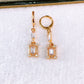 Arete de Chapa de Oro COA2501-2