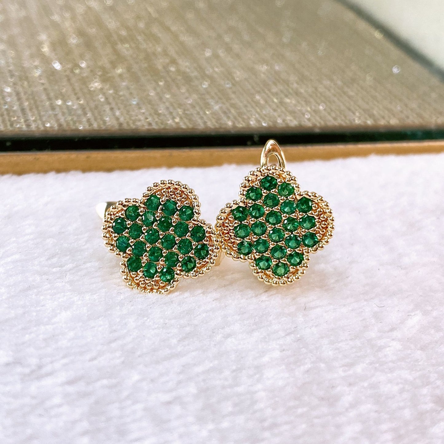 Arete de Chapa de Oro COA2533-5