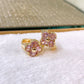 Arete de Chapa de Oro COA2534-2