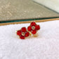 Arete de Chapa de Oro COA2534-4