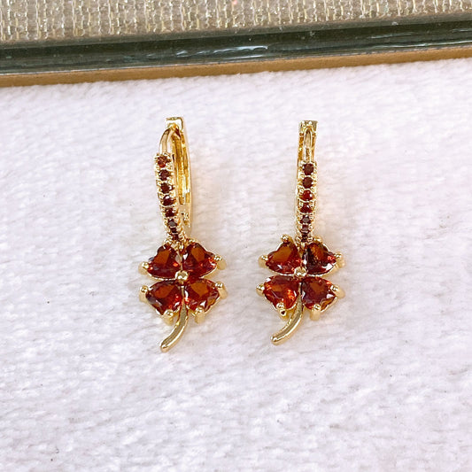 Arete de Chapa de Oro COA2618-2