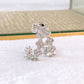 Arete de Chapa de Oro COA2537-2