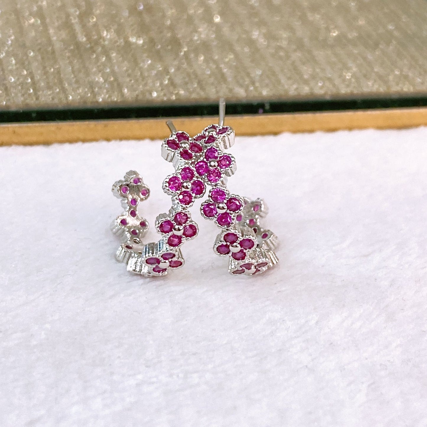 Arete de Chapa de Oro COA2540-2
