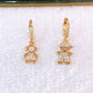 Arete de Chapa de Oro COA2556-1