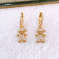 Arete de Chapa de Oro COA2556-3