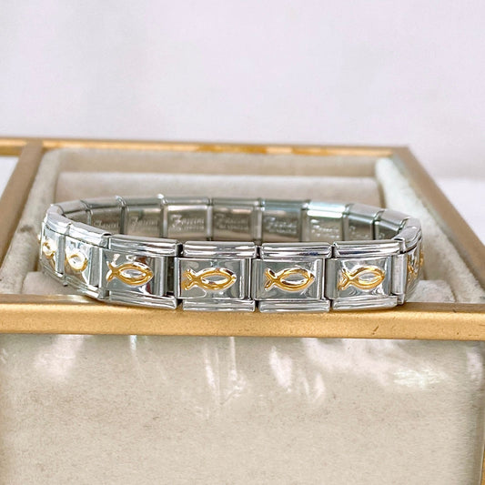 21-5-26 Pulsera Italiana de Acero Inoxidable PAI1407-1