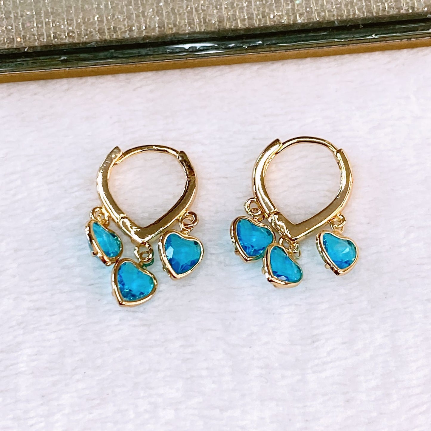 Arete de Chapa de Oro COA2548-2
